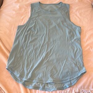 Sleeveless Athletic Tank Top in Sage Green